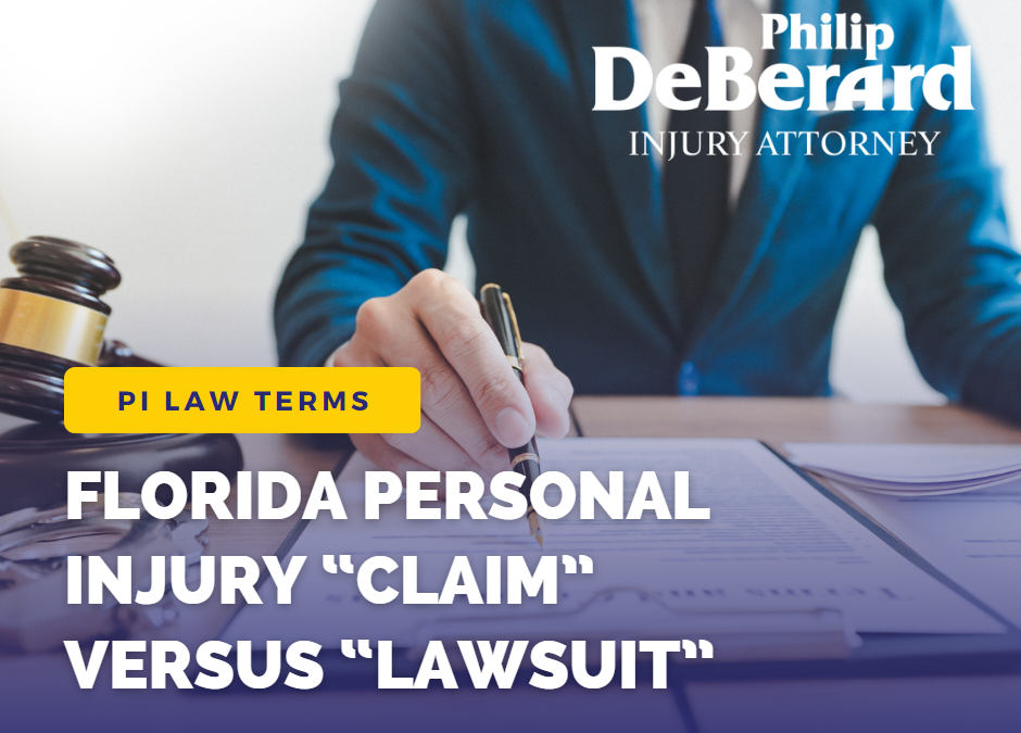 Florida Personal Injury “Claim” versus “Lawsuit”: What’s the Difference?