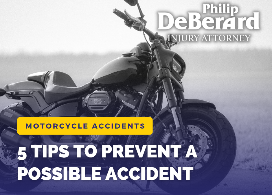5 Tips to Prevent a Possible Motorcycle Accident
