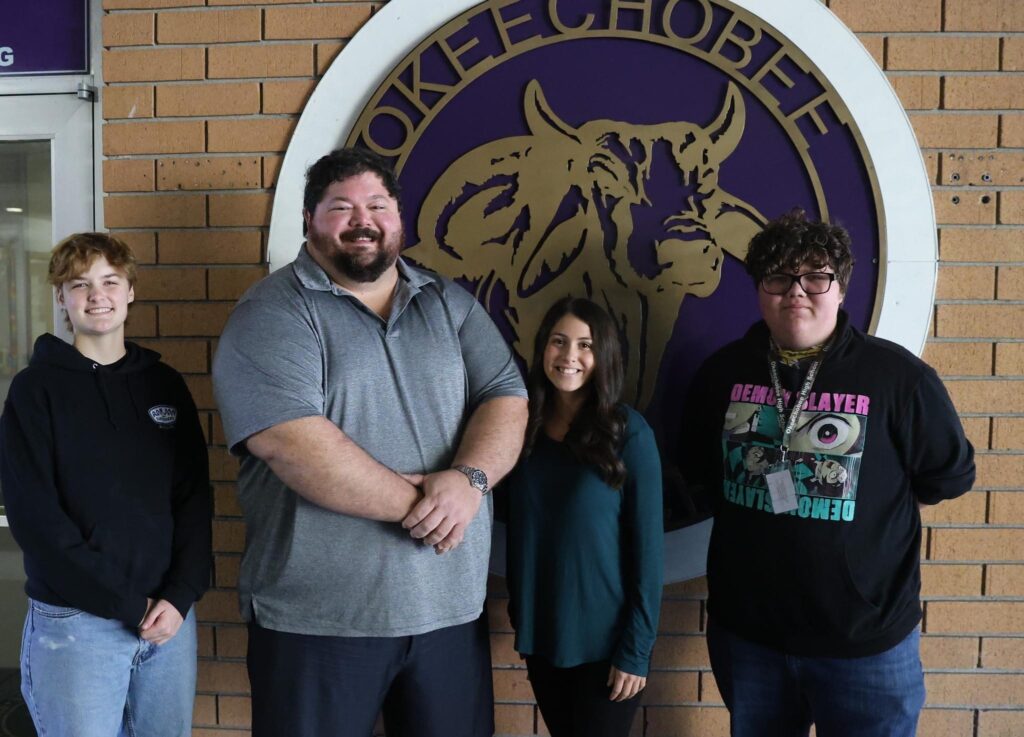 September, October, and November Student of the Month winners. 